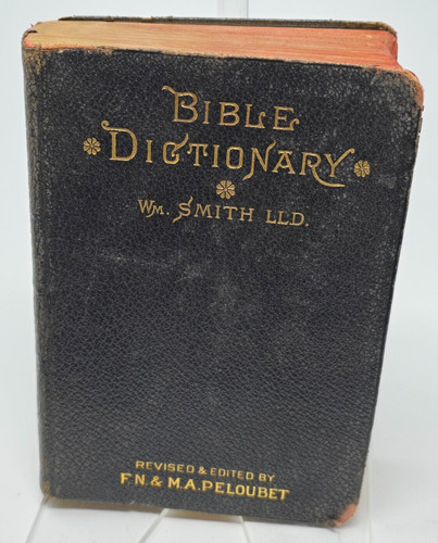 1900 antique bible - bible, dictionary