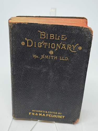 1900 antique bible dictionary - bible,